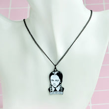 Load image into Gallery viewer, Wednesday Addams Pendant Necklace